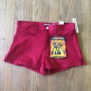 NWT Paris Blues red shorts